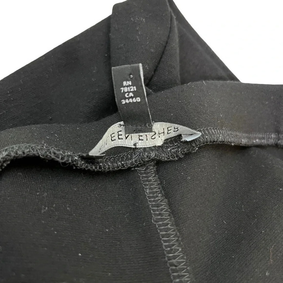Eileen Fisher Black Ponte Knit Pull-On Elastic Waist Pant Size Small - Picture 7 of 9
